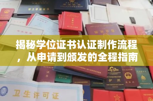 沂南揭秘学位证书认证制作流程，从申请到颁发的全程指南