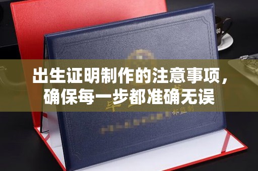沂南出生证明制作的注意事项，确保每一步都准确无误