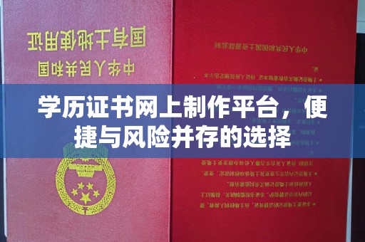 沂南学历证书网上制作平台，便捷与风险并存的选择