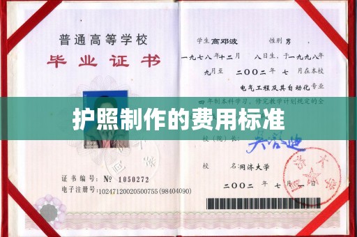 沂南护照制作的费用标准